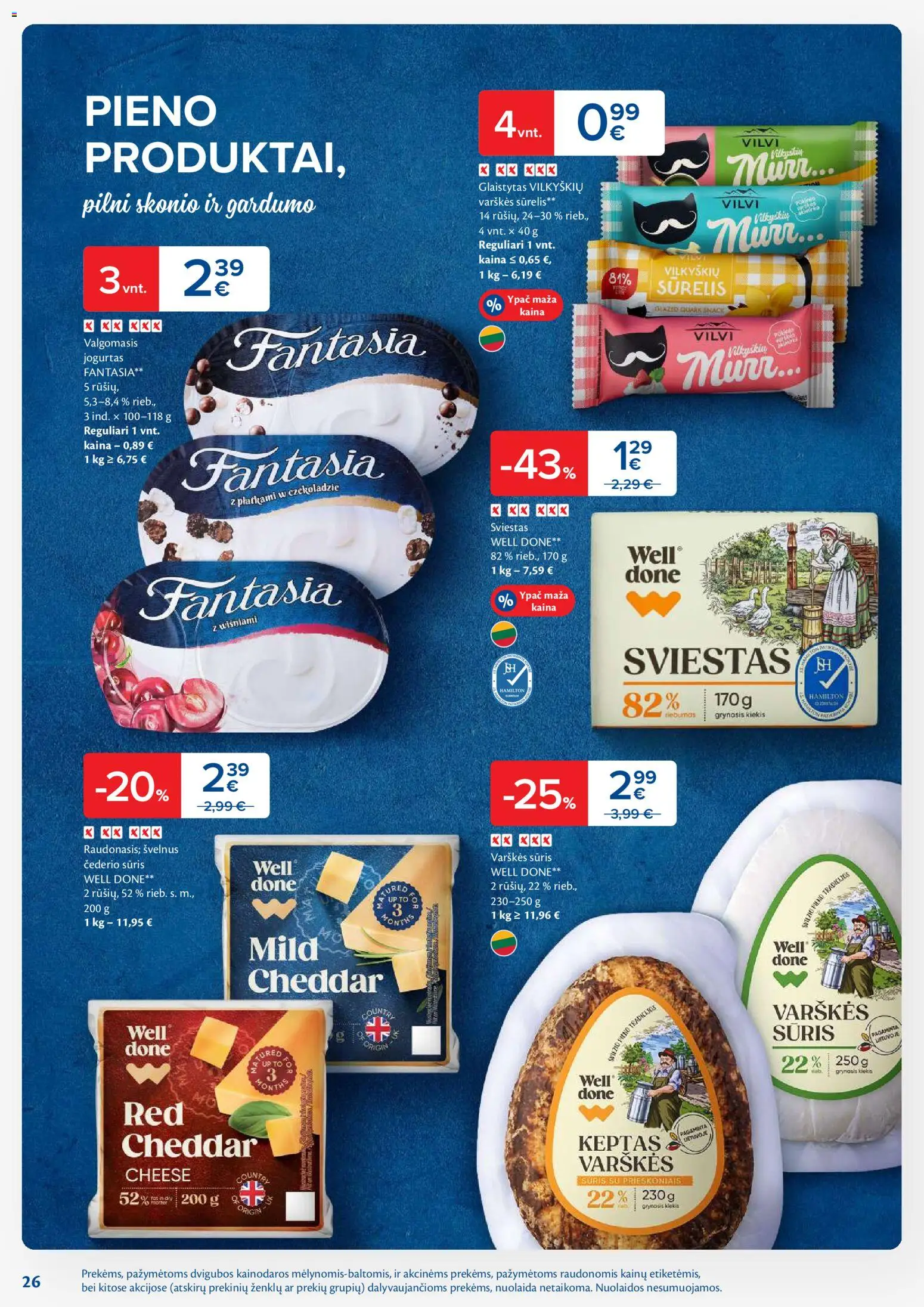 MAXIMA akcijos nuo 06.01.2026 | Puslapis: 26 | Prekių: Varškės sūris, Sūrelis, Sūris, Sviestas