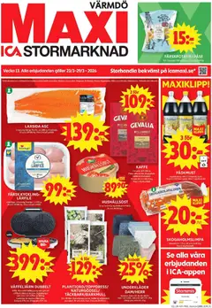 ICA Maxi - Värmdö - Förhandsvisning av reklamblad från butik ICA Maxi aktuell från 23.03.2026