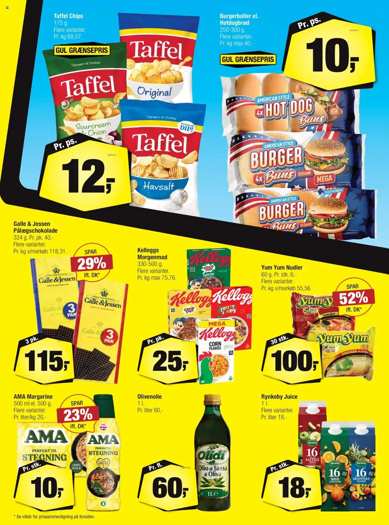 Calle Tilbudsavis gyldig fra 06.08.2025 | Side: 9 | Produkter: Juice, Nudler, Margarine, Pålægschokolade