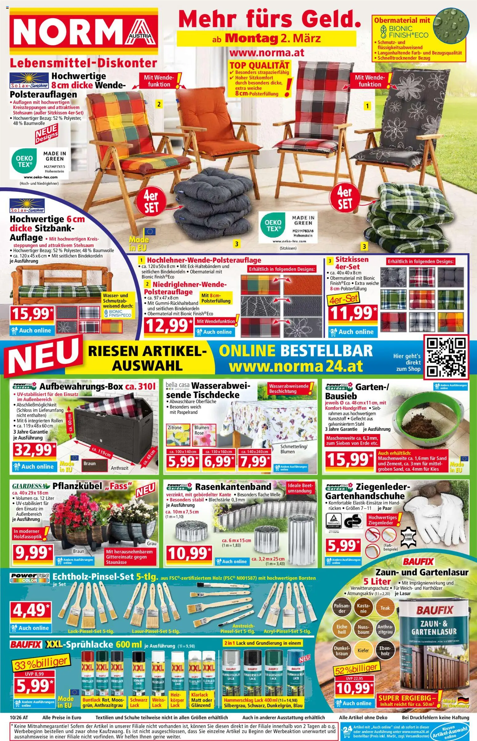 Norma Flugblatt gültig ab 02.03.2026 | Seite: 1 | Produkte: Wasser, Zitrone