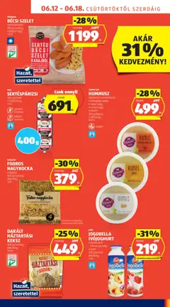 Aldi akciós ujság - amely érvényes a következő dátumtól: 12.06.2025 | Oldal: 5 | Termékek: Ivójoghurt, Őszibarack, Háztartási keksz, Csicseriborsó