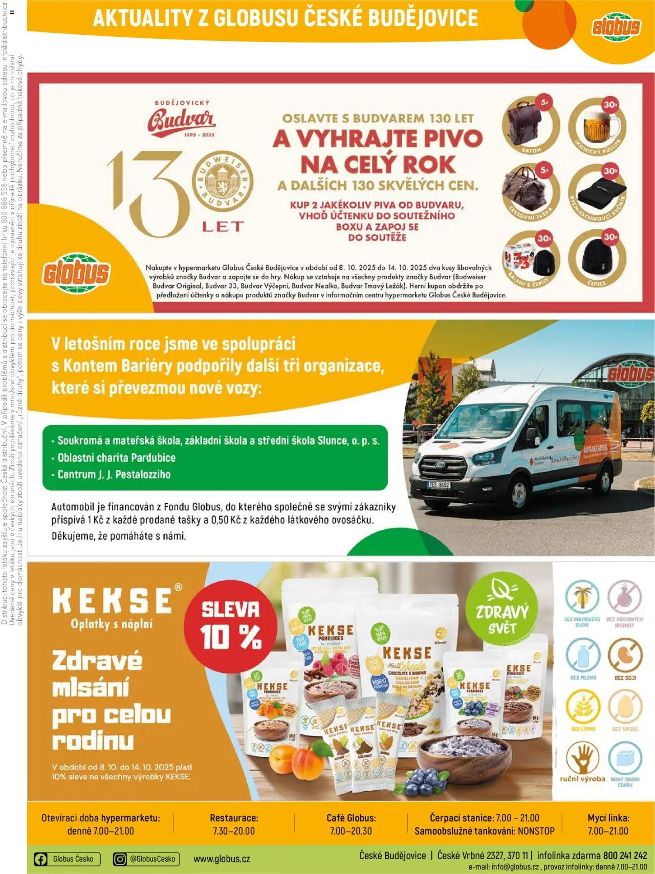 Globus leták - České Budějovice od 08.10.2025 | Strana: 34 | Produkty: Budvar, Pivo, Tašky, Oplatky
