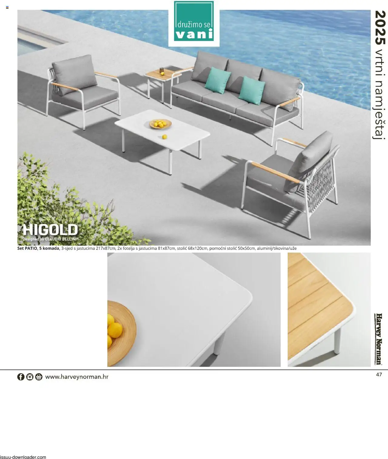 Harvey Norman katalog | vrijedi od 19.03.2025 | Stranica: 47 | Proizvodi: Fotelja, Stolić, Vrtni namještaj