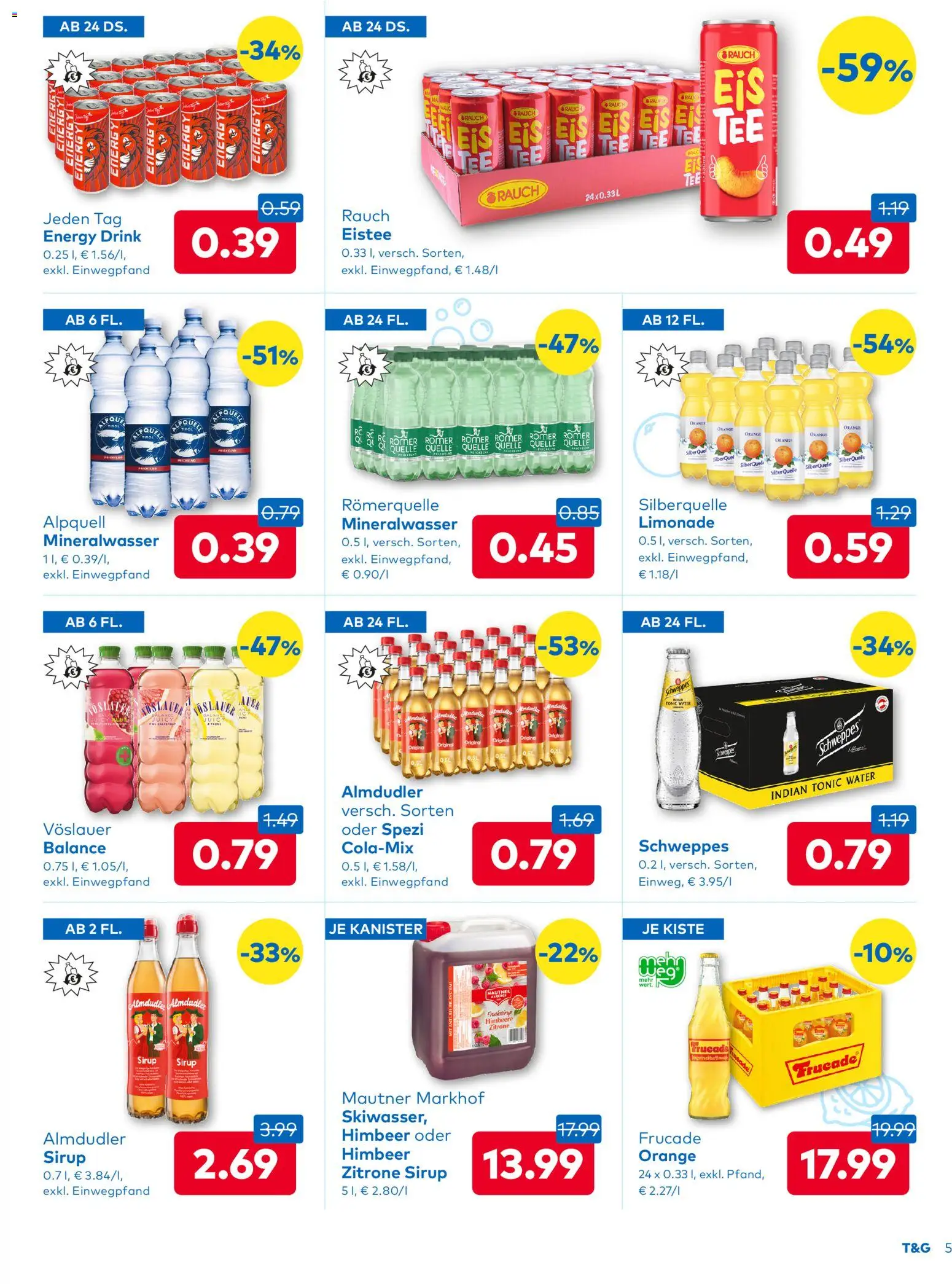 T&G - Steiermark gültig ab 15.01.2026 | Seite: 5 | Produkte: Zitrone, Himbeere, Tee