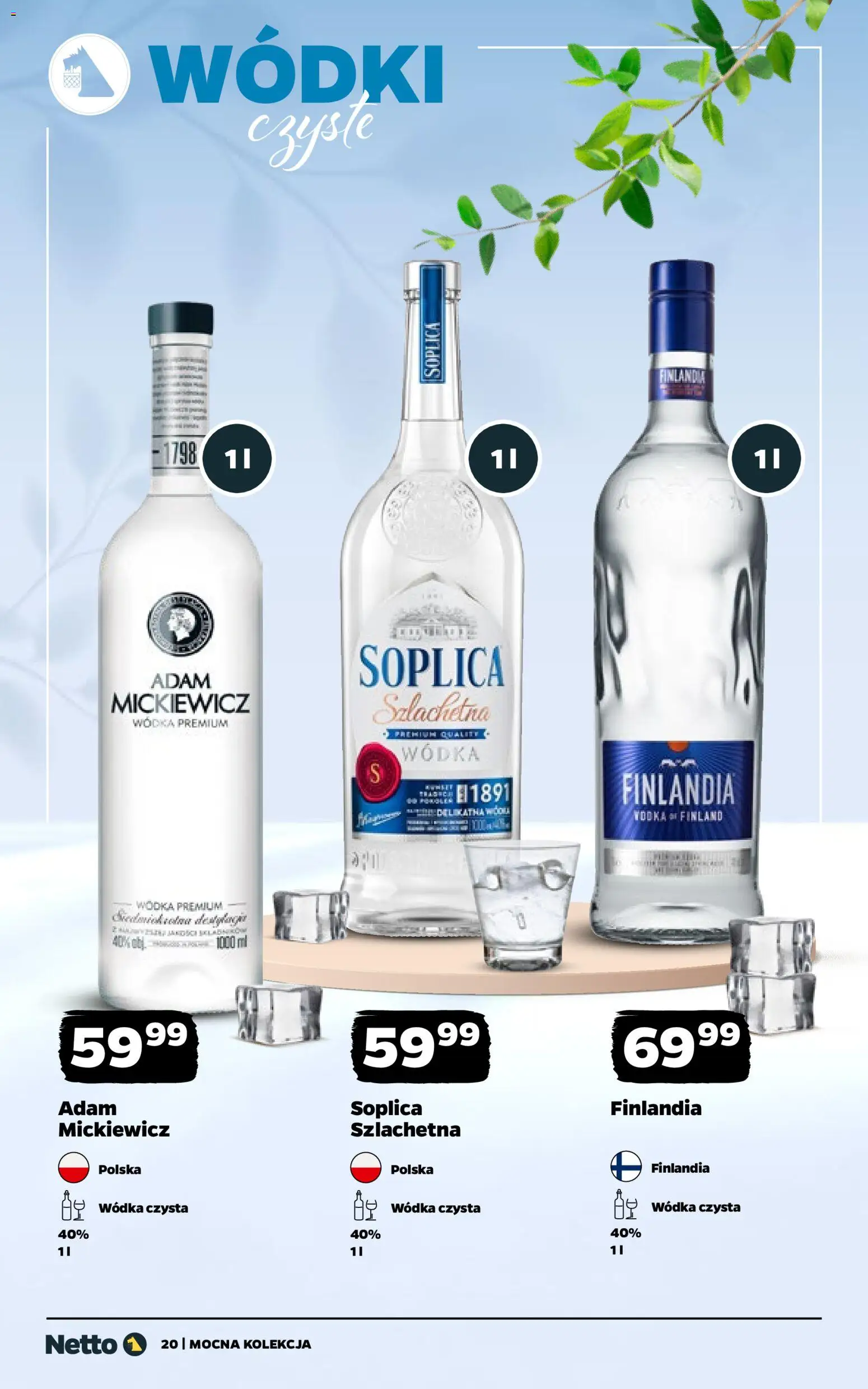 Netto gazetka - Alkohole mocne od 16.03.2026 | Strona: 20 | Produkty: Wódka