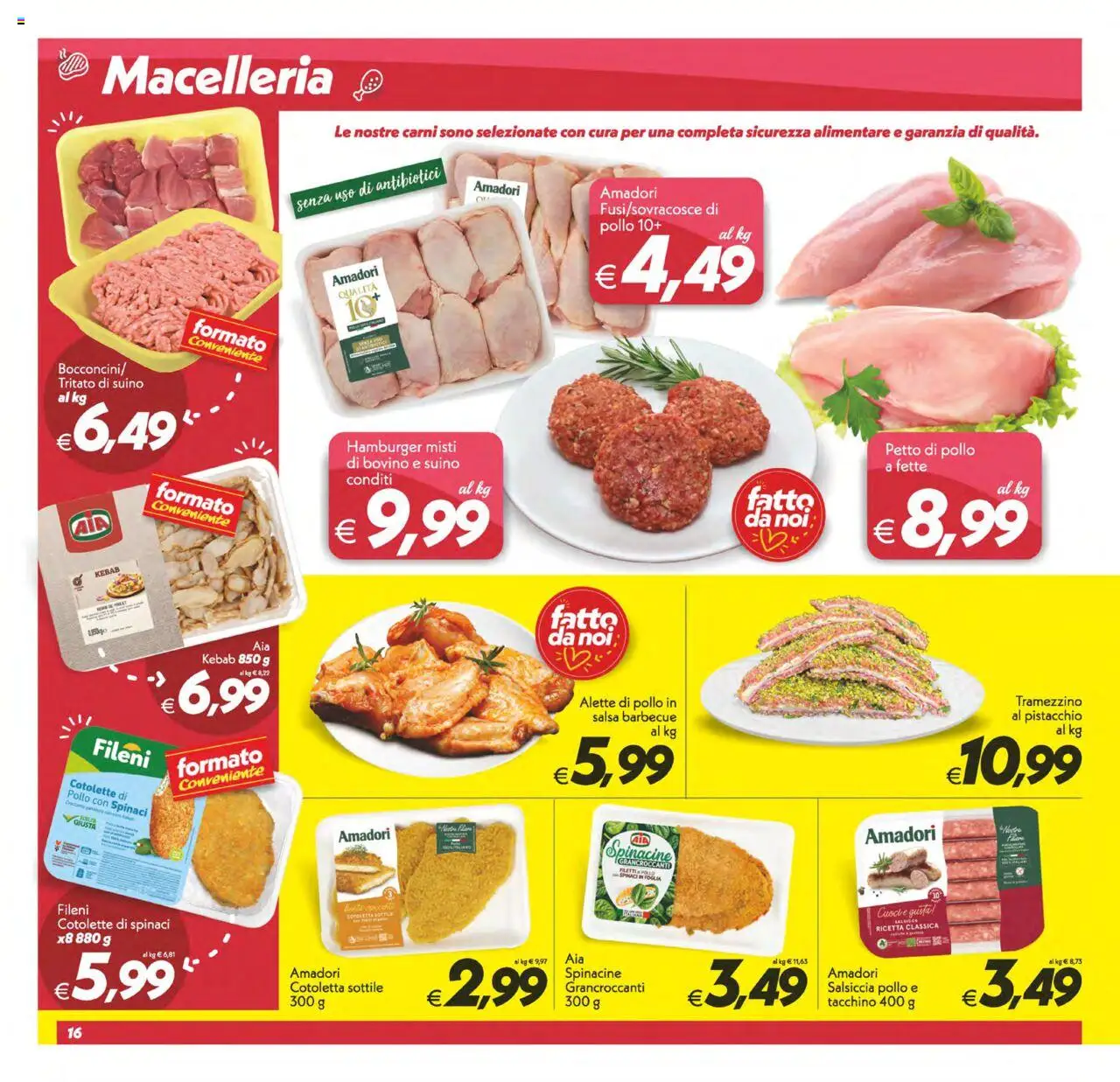 Volantino SuperConveniente del 23.09.2025 | Pagina: 16 | Prodotti: Pollo, Barbecue, Salsa barbecue, Hamburger