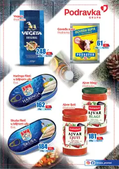 Haringa fileti u biljnom ulju, Haringa fileti u biljnom ulju, 170g - pregled Trnava Promet kataloga - važi od 03.12.2025 | Strana: 13