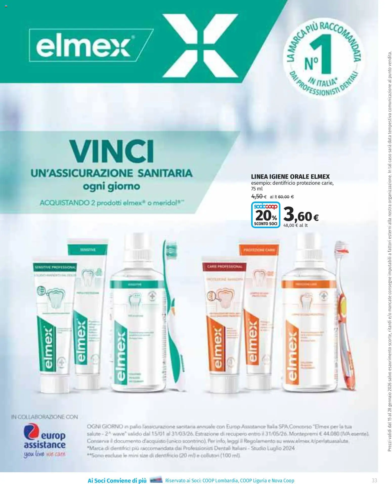 Volantino Ipercoop del 15.01.2026 | Pagina: 33 | Prodotti: Dentifricio