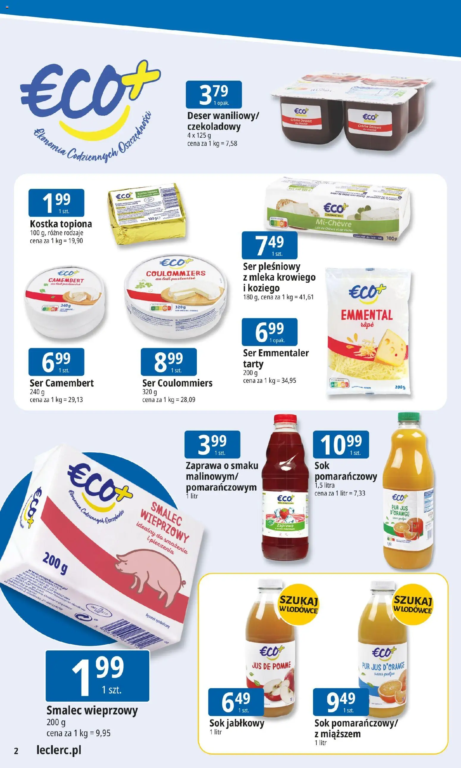 E.Leclerc Gazetka - Wrocław od 19.01.2026 | Strona: 2 | Produkty: Ser camembert, Mleka, Camembert, Ser