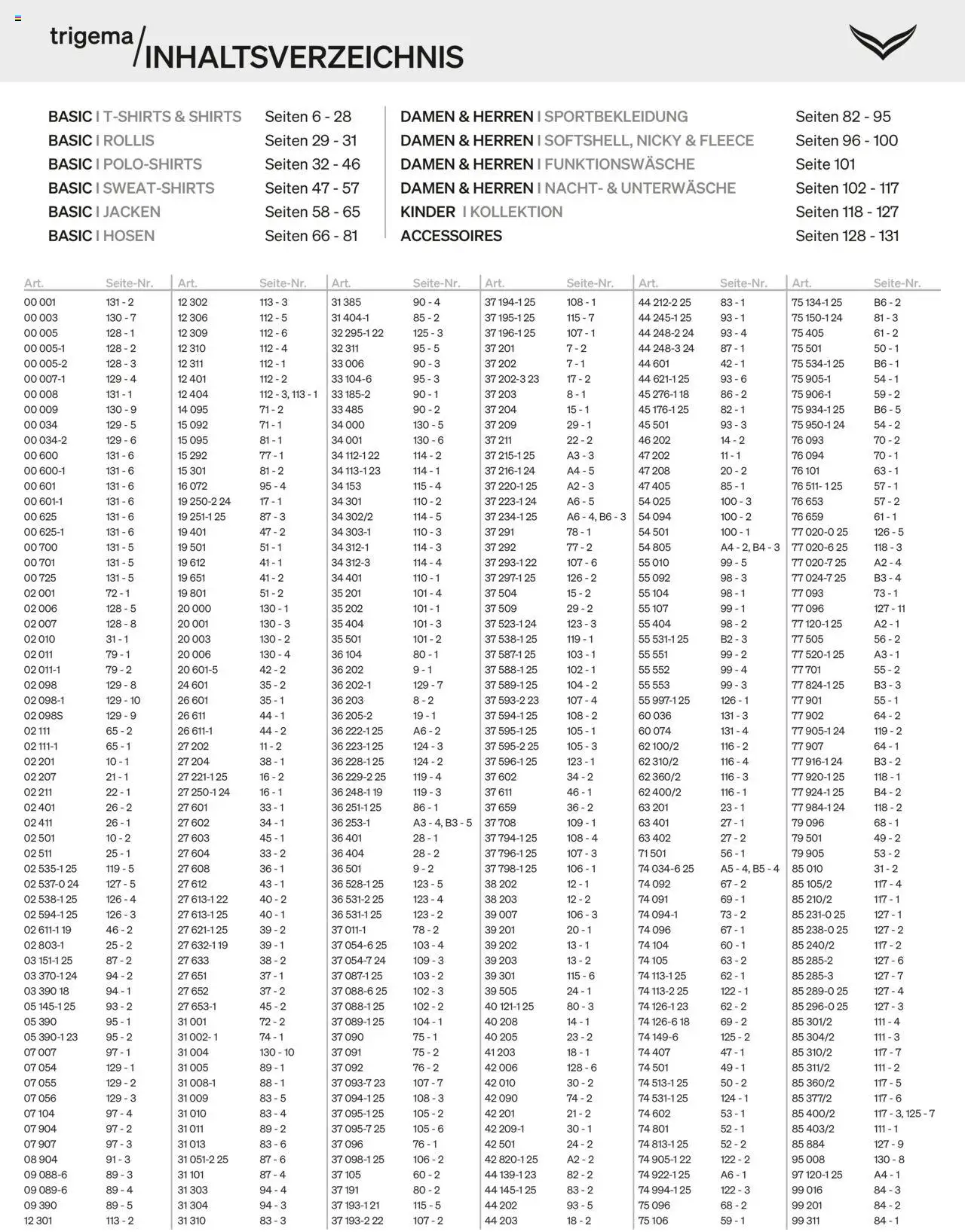 Trigema Prospekt 	 - gültig ab dem 01.09.2025 | Seite: 2