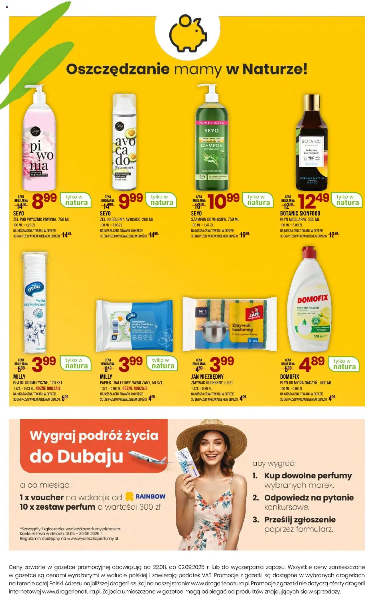 Drogerie Natura Gazetka od 22.08.2025 | Strona: 16 | Produkty: Prysznic, Perfumy, Herbata, Płatki