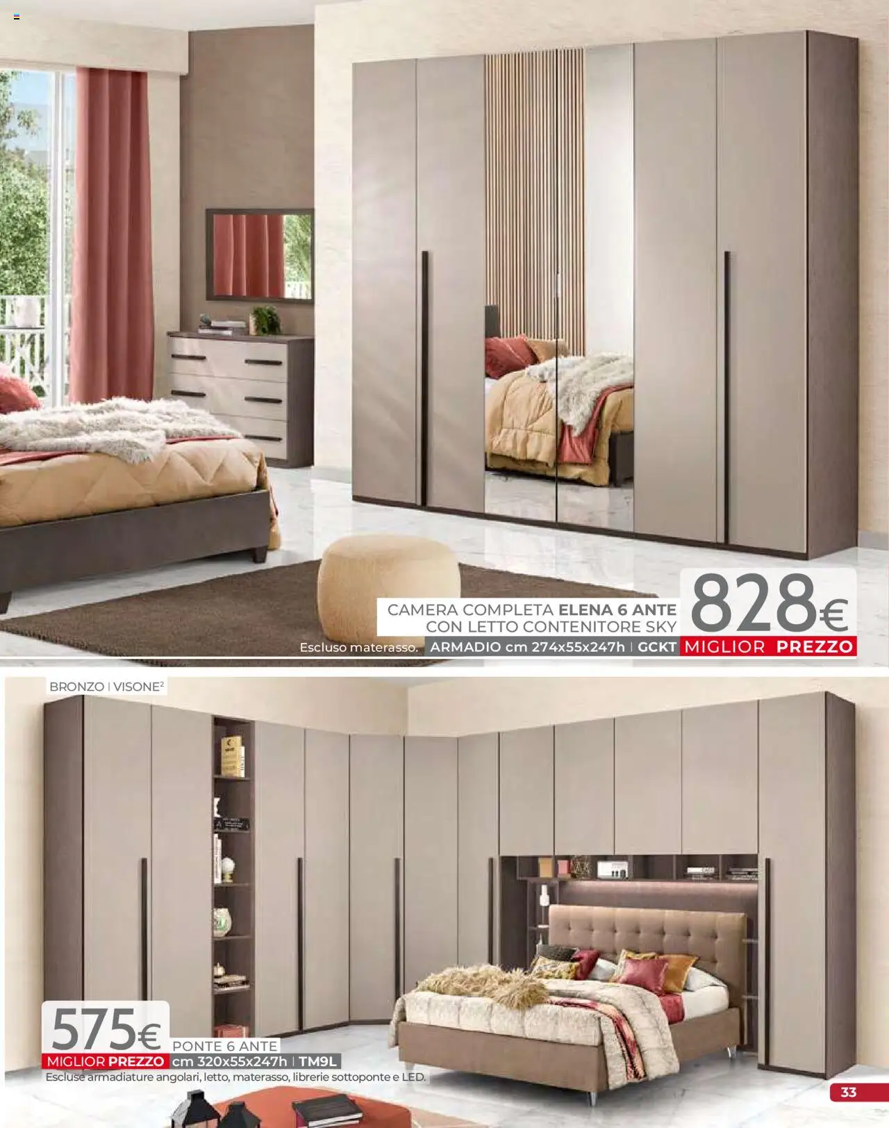 Volantino Mondo Convenienza del 09.09.2025 | Pagina: 35 | Prodotti: Letto contenitore, Contenitore, Letto, Armadio