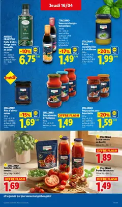 LIDL - Prévisualisation de ANTICO FRANTOIO Huile d'olive vierge extra bouteille en acier, 500 ml valide à partir de 16.04.2026 | Page: 21