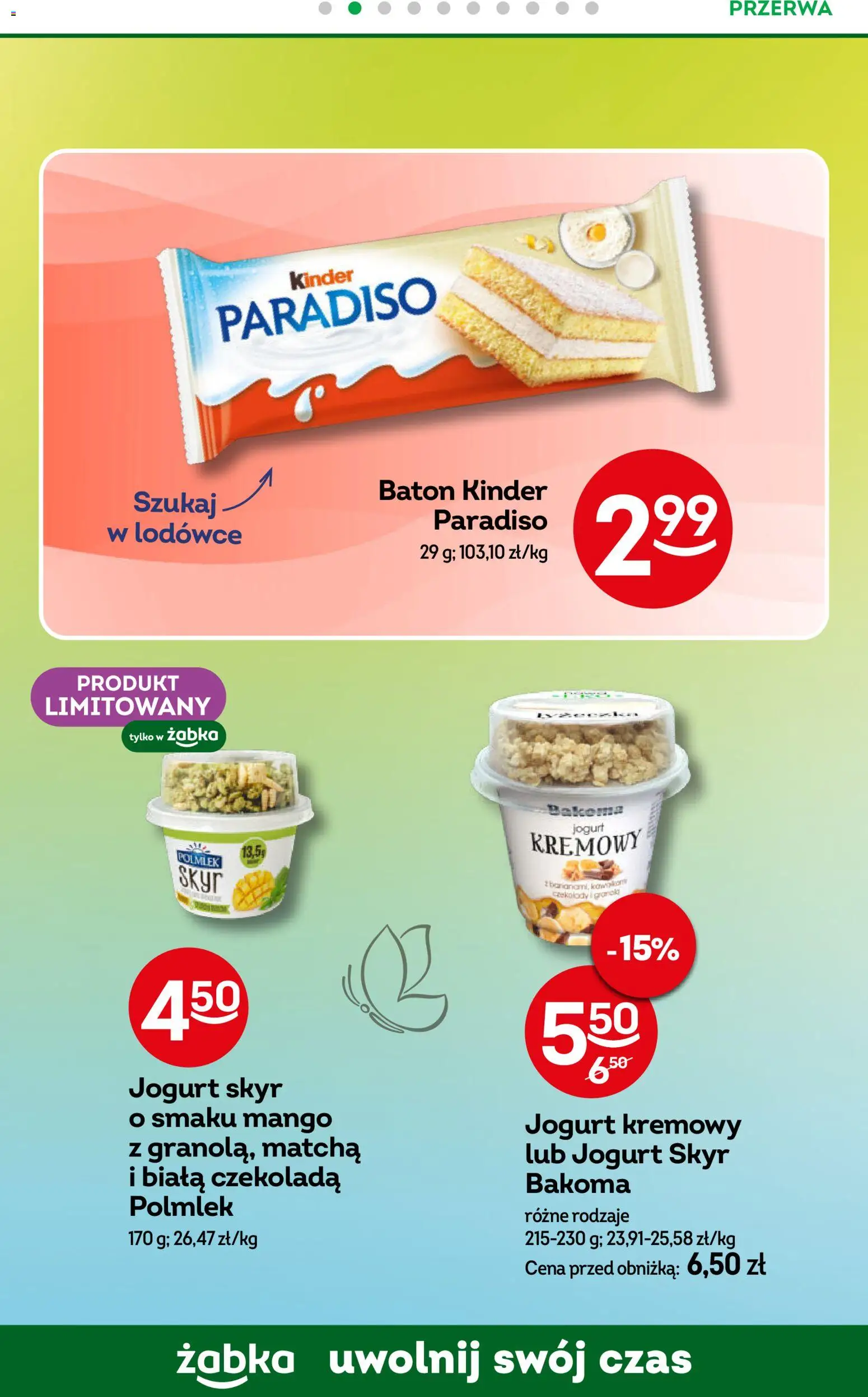 Żabka gazetka od 22.04.2026 | Strona: 73 | Produkty: Mango, Baton, Jogurt, Skyr