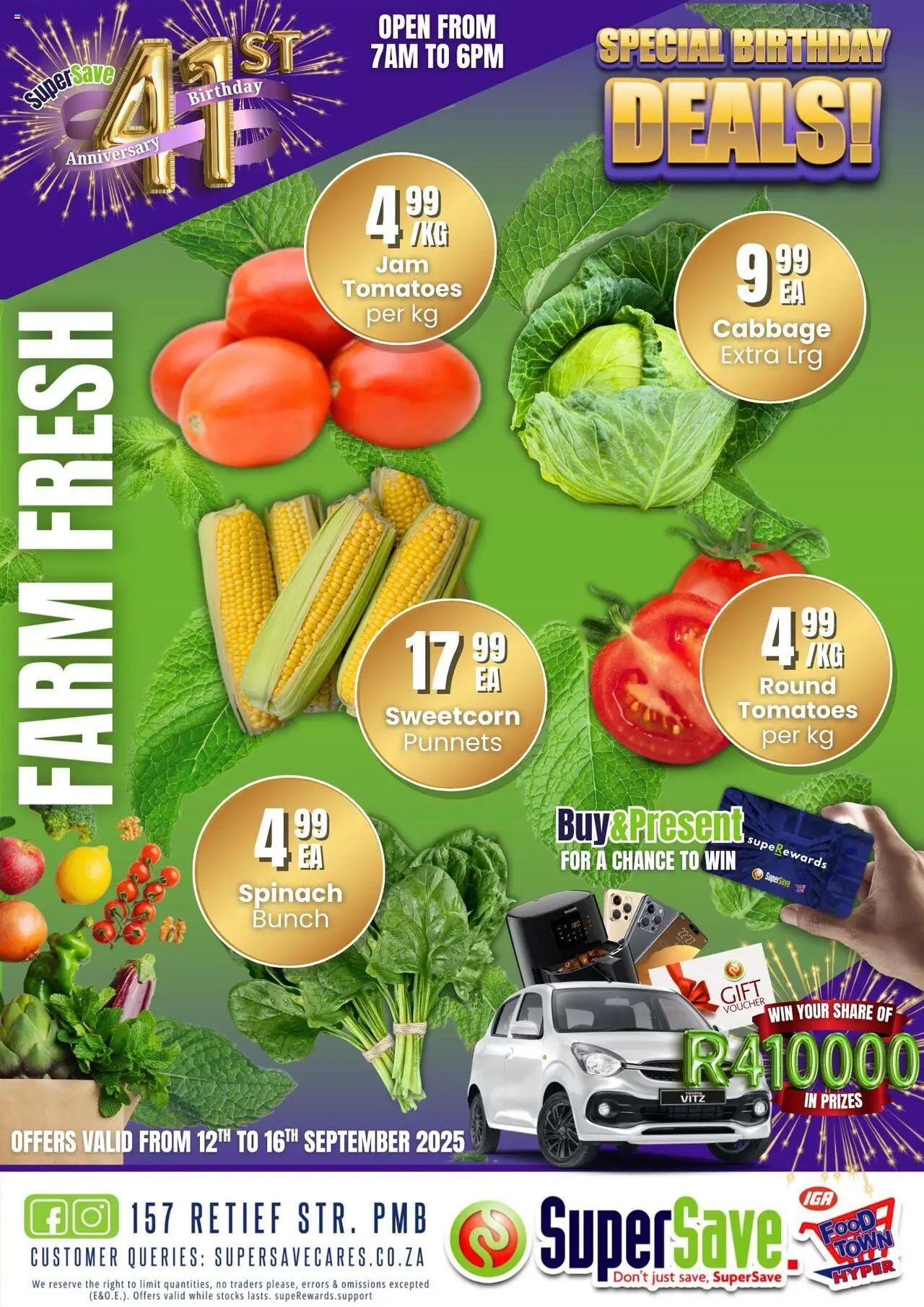 New Super Save catalogue – valid from 12.09.2025 | Page: 3 | Products: Tomatoes