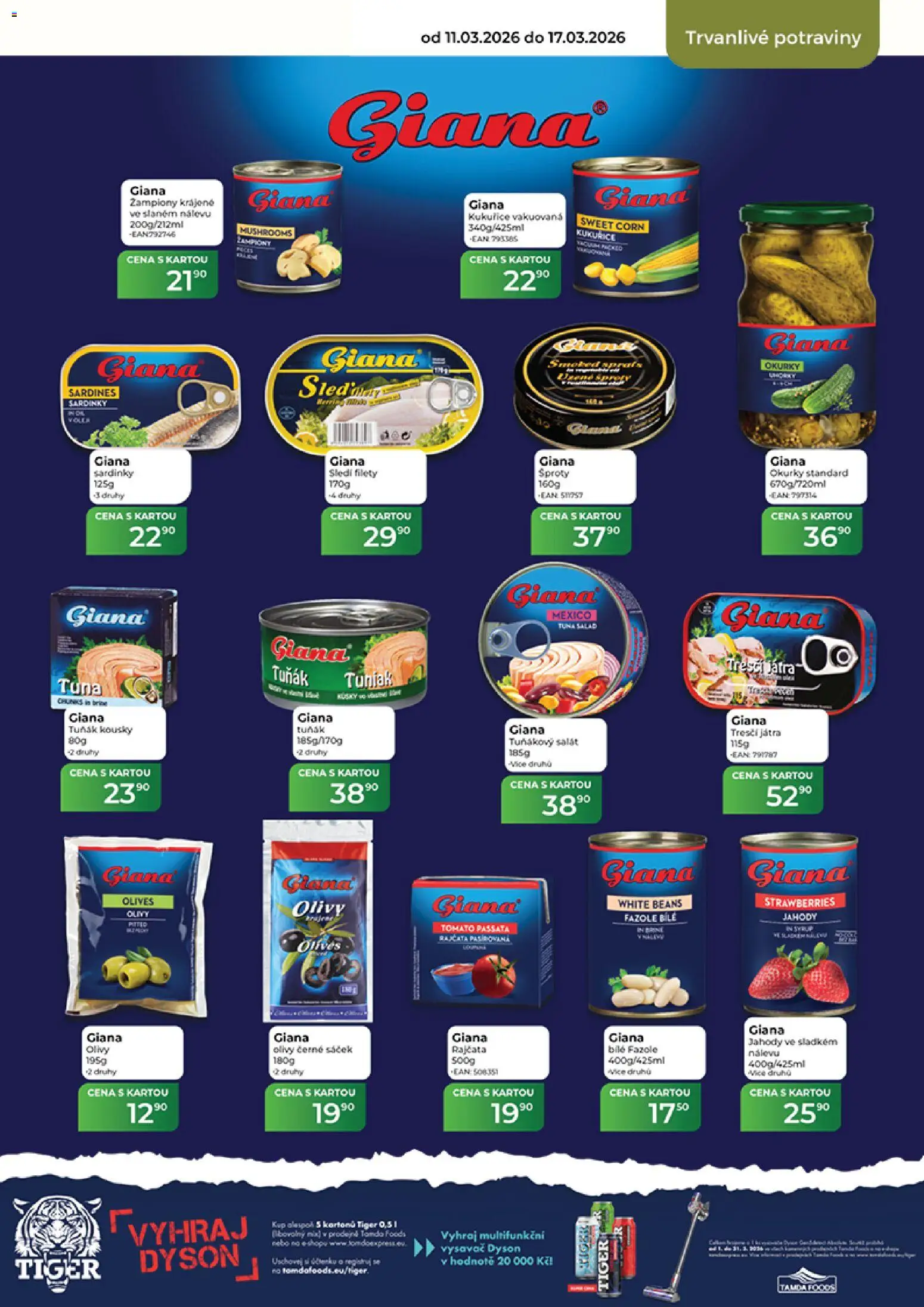 Tamda Foods leták od 11.03.2026 | Strana: 43 | Produkty: Žampiony, Rajčata, Vysavač, Sáček