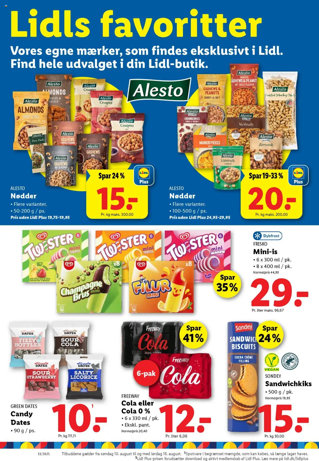 Lidl Tilbudsavis gyldig fra 10.08.2025 | Side: 8 | Produkter: Peanuts, Salt, Cola, Paprika