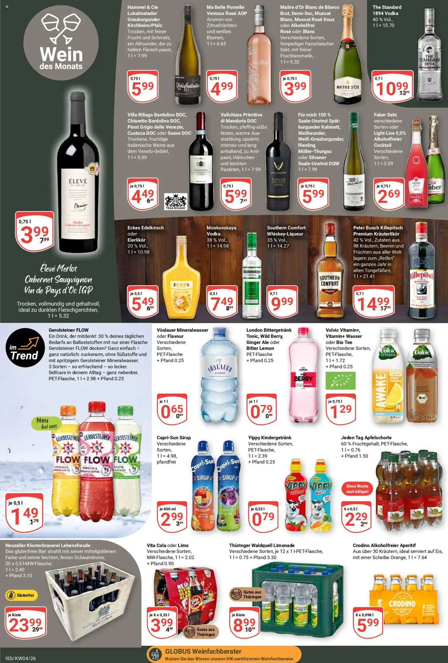 Globus Prospekt 	 – gültig ab 19.01.2026 | Seite: 20 | Produkte: Granatapfel, Bier, Mineralwasser, Fleisch