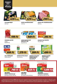 CBA Príma Akciós újság - amely érvényes a következő dátumtól: 19.02.2026 | Oldal: 2 | Termékek: Pick, Sajt, Trappista sajt, Csirkemell