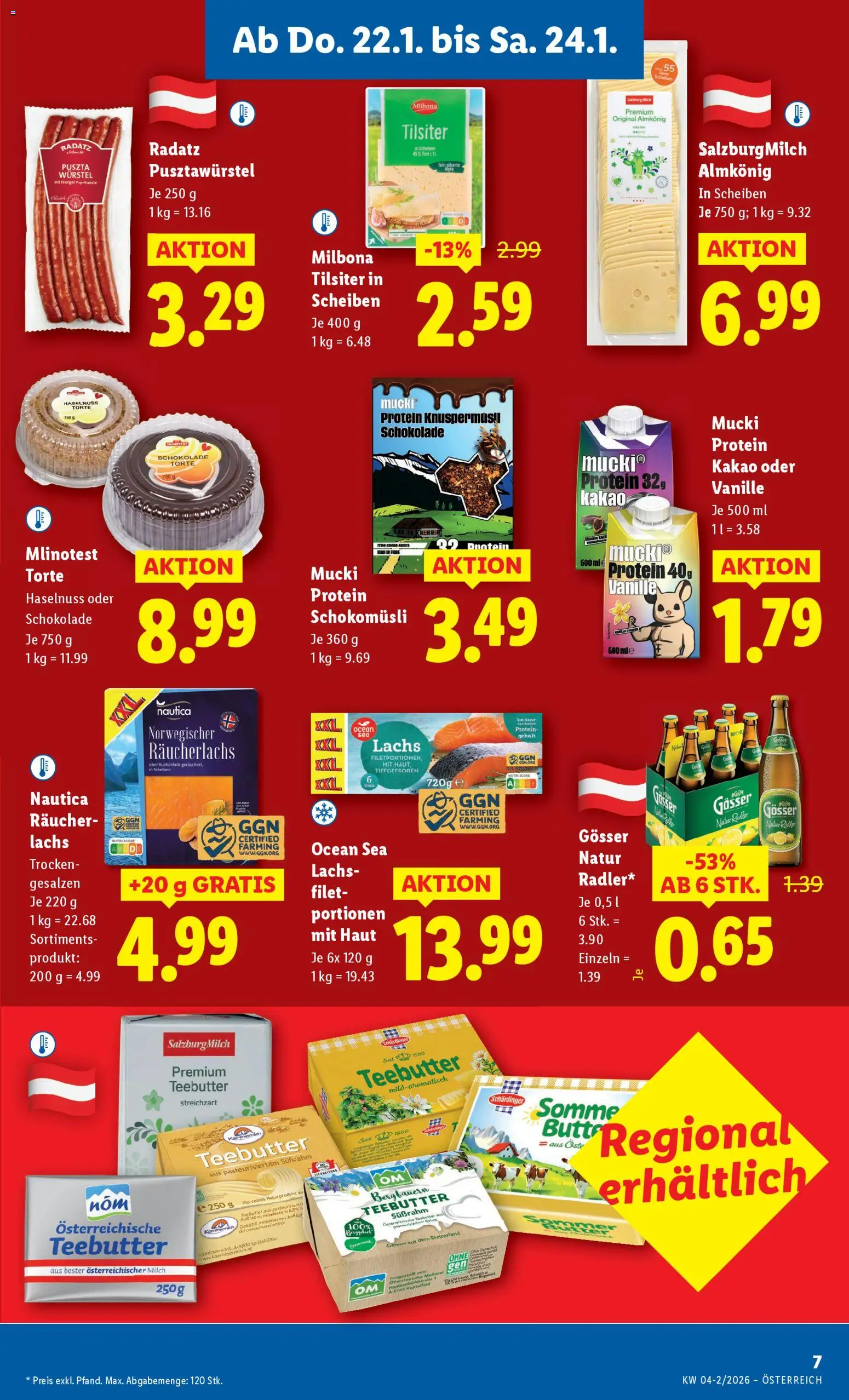 Lidl Flugblatt gültig ab 22.01.2026 | Seite: 11 | Produkte: Milch, Schokolade