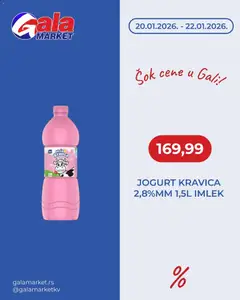 Gala MARKET šok cene - pregled Gala MARKET kataloga - važi od 20.01.2026