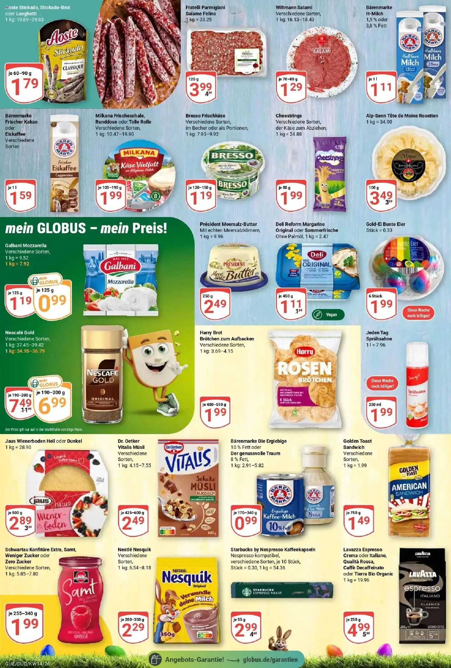 Globus prospekt Saarbrücken-Dudweiler	 – gültig ab 30.03.2026 | Seite: 17 | Produkte: Nescafe, Milch, Eier, Zucker
