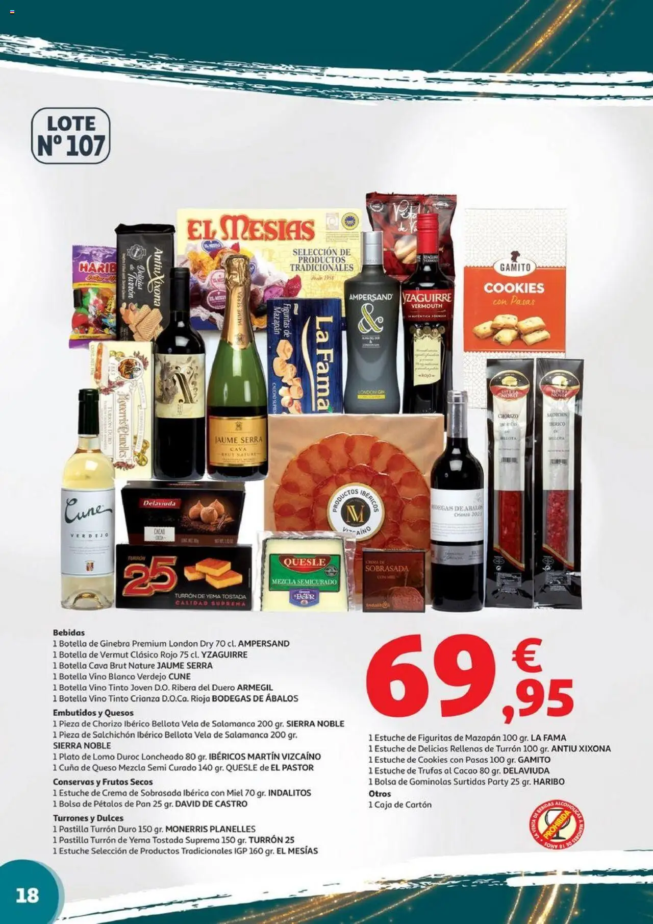 Alcampo - Valencia y Castellón │ válido desde el 06.11.2025 | Página: 18 | Productos: Queso, Νυχτικό, Vela, Sobrasada