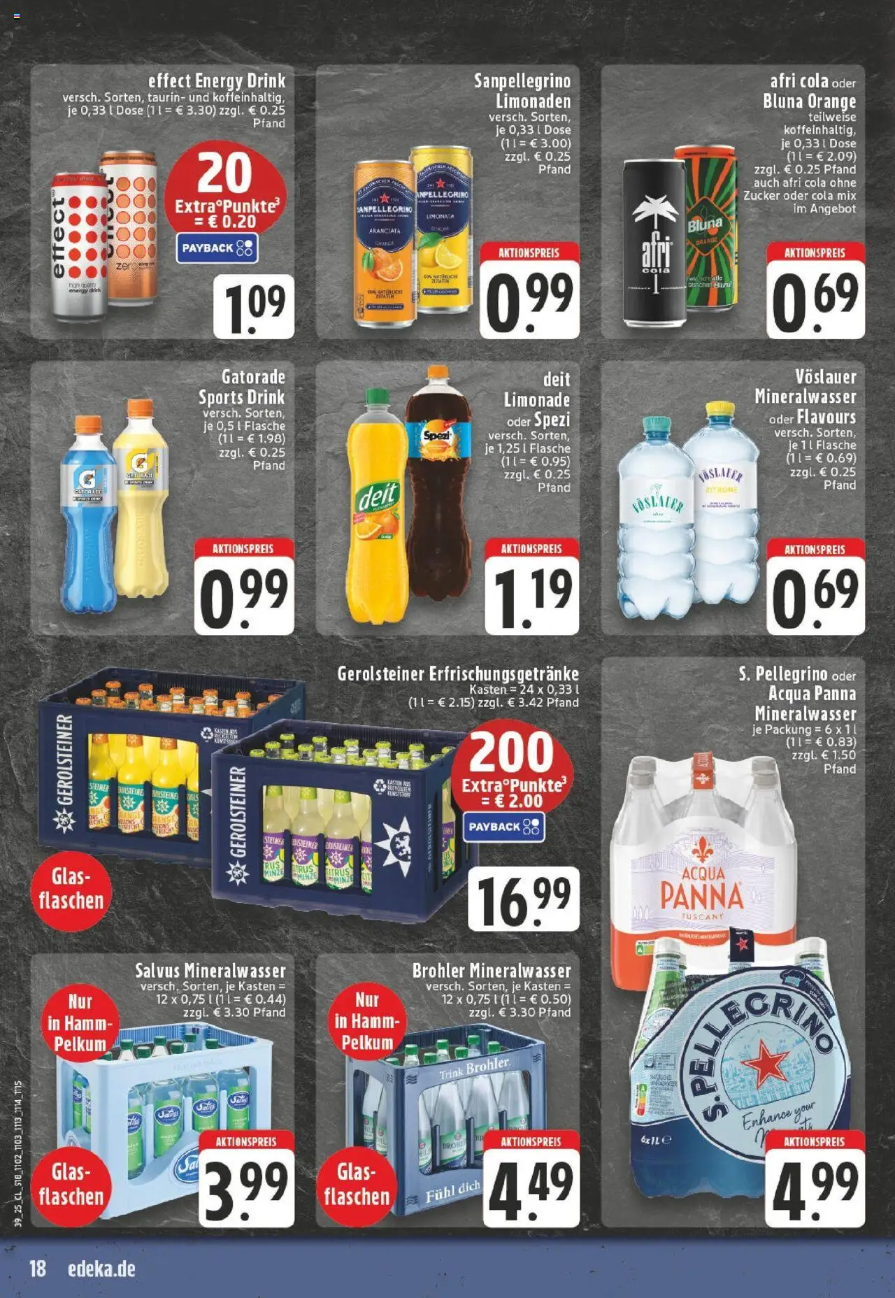 Edeka prospekt Hamm	 – gültig ab 21.09.2025 | Seite: 18 | Produkte: Cola, Energy, Limonade, Zitrone