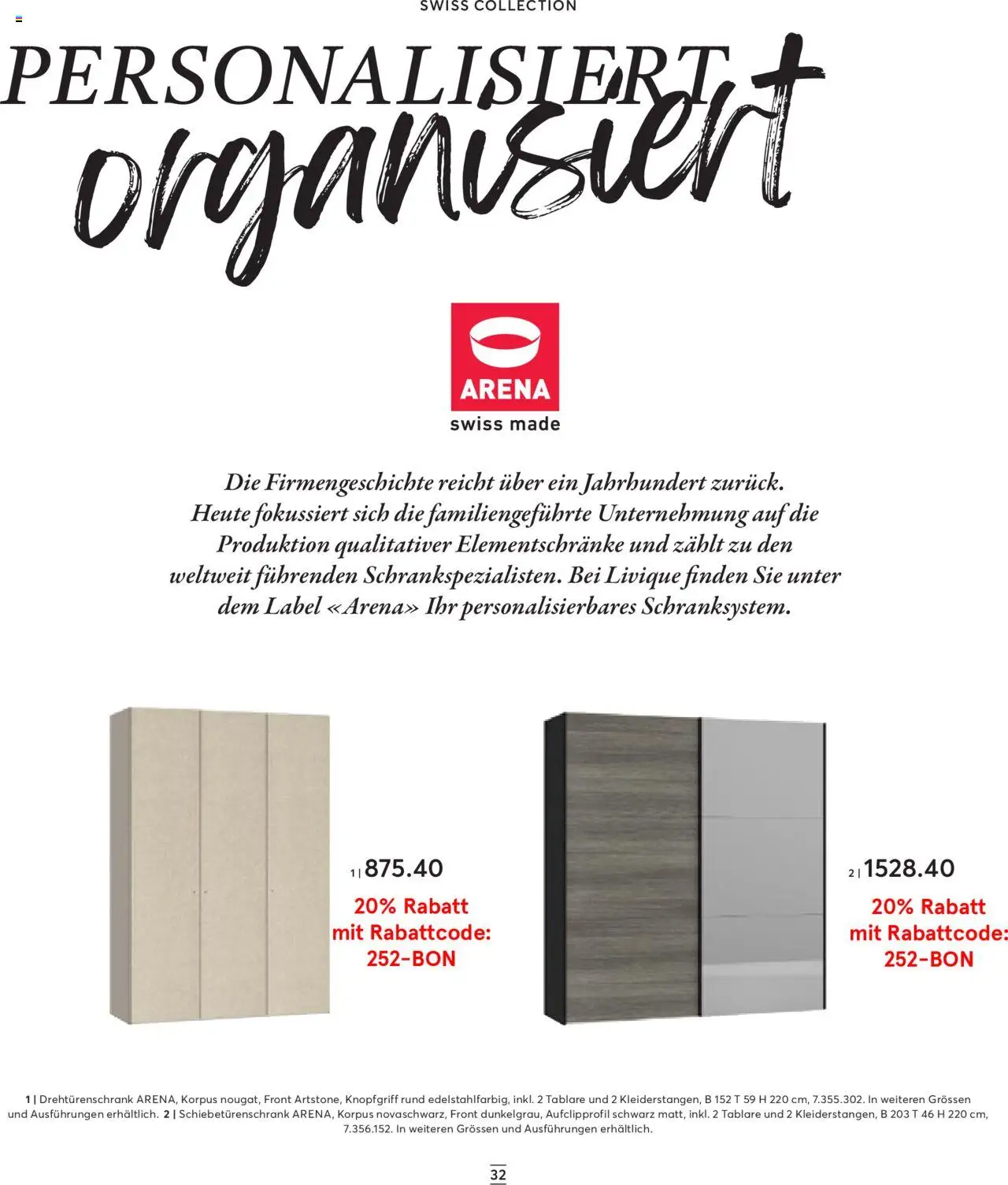 Livique Prospekt – gültig ab 24.09.2025 | Seite: 32 | Produkte: Drehtürenschrank