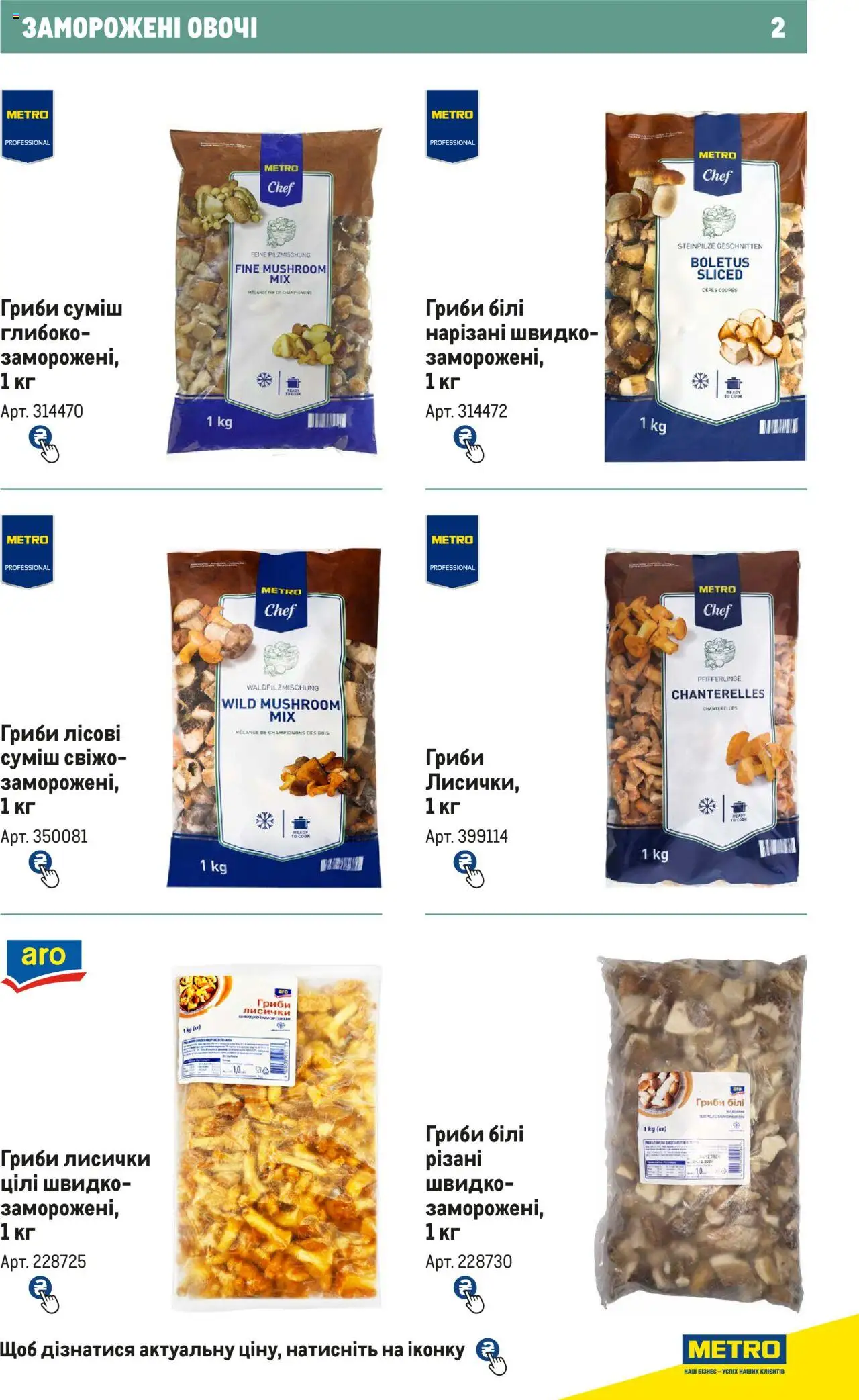 Metro Kаталог - дійснийкції з 21.02.2024 | Сторінка: 2 | Товари: Овочі, Гриби