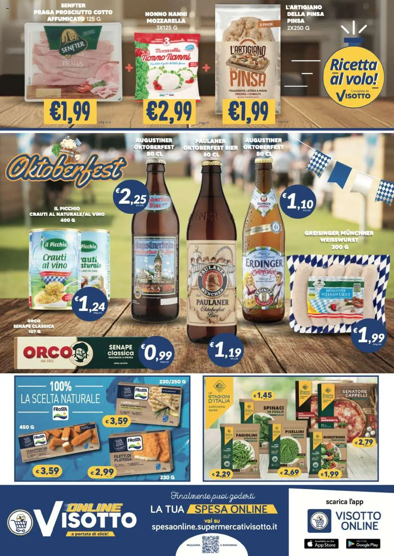 Volantino Visotto del 24.09.2025 | Pagina: 8 | Prodotti: Prosciutto Cotto, Prosciutto, Vino, Fagiolini