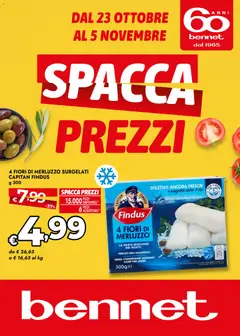 Anteprima del volantino bennet Spacca Prezzi catalogo valido a partire dal 23.10.2025