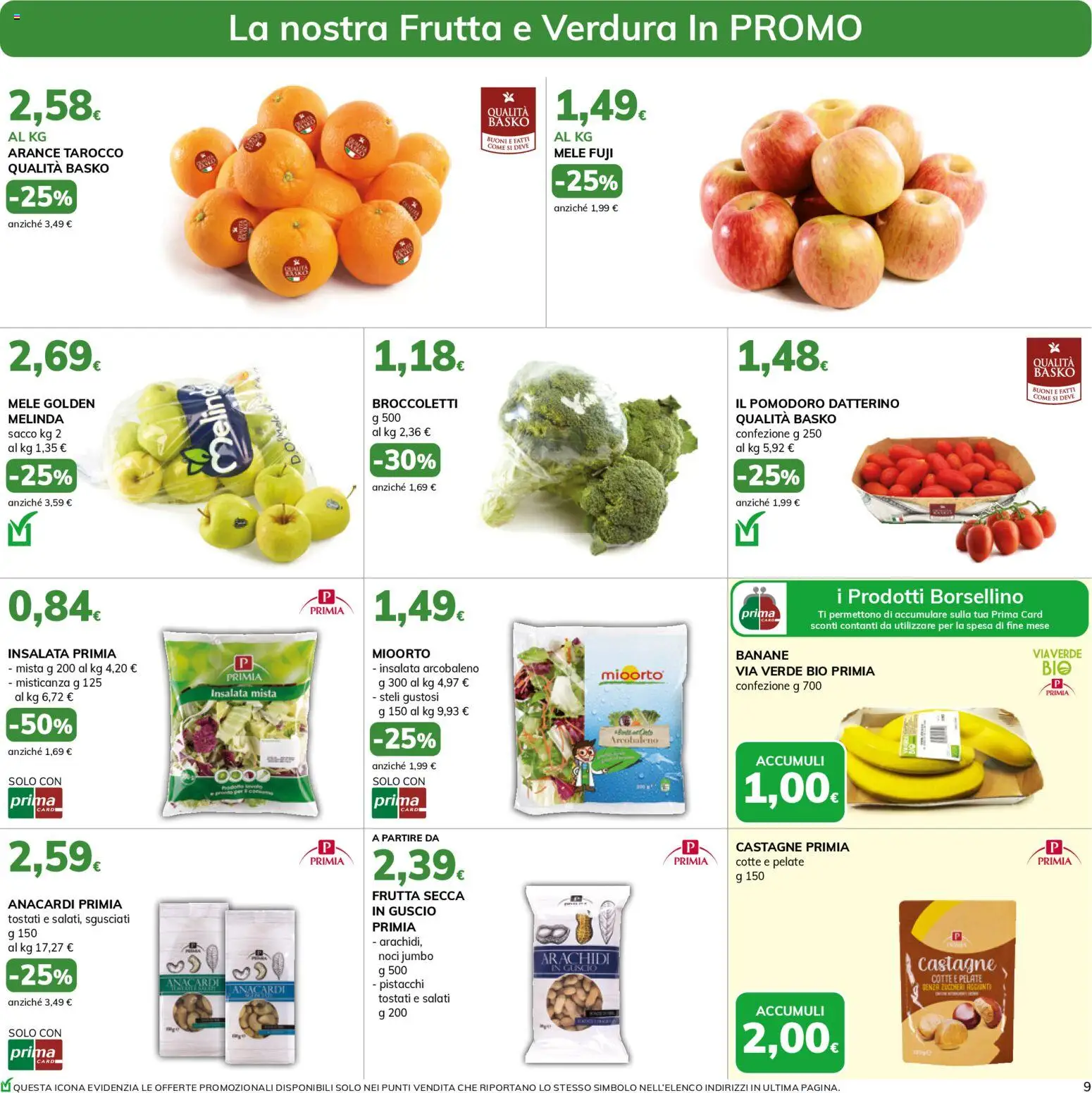 Volantino Basko del 13.01.2026 | Pagina: 9 | Prodotti: Arance, Banane, Frutta, Pistacchi