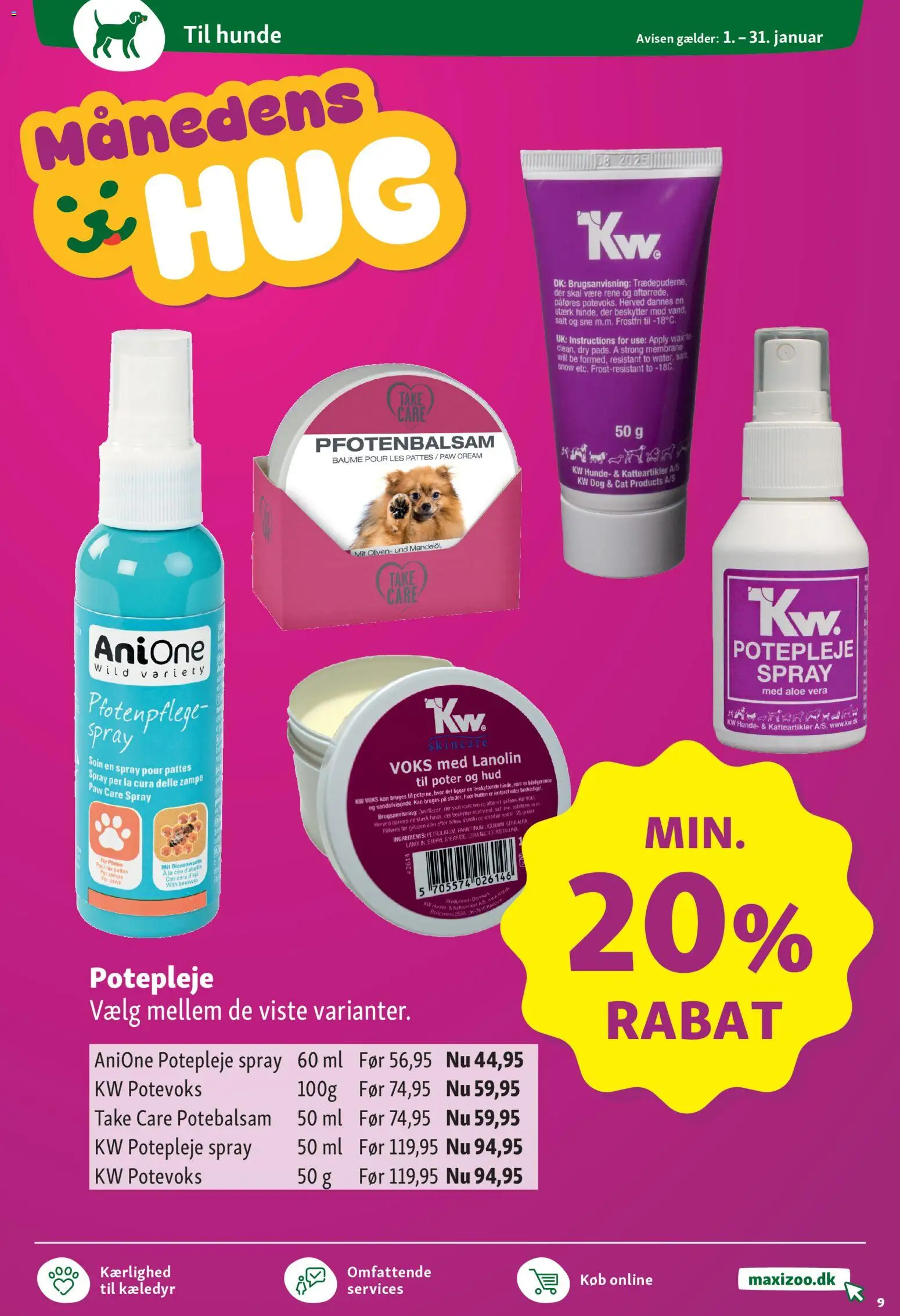 Maxi Zoo tilbudsavis – gyldig fra 01.01.2026 | Side: 9 | Produkter: Salt, Oliven, Søm