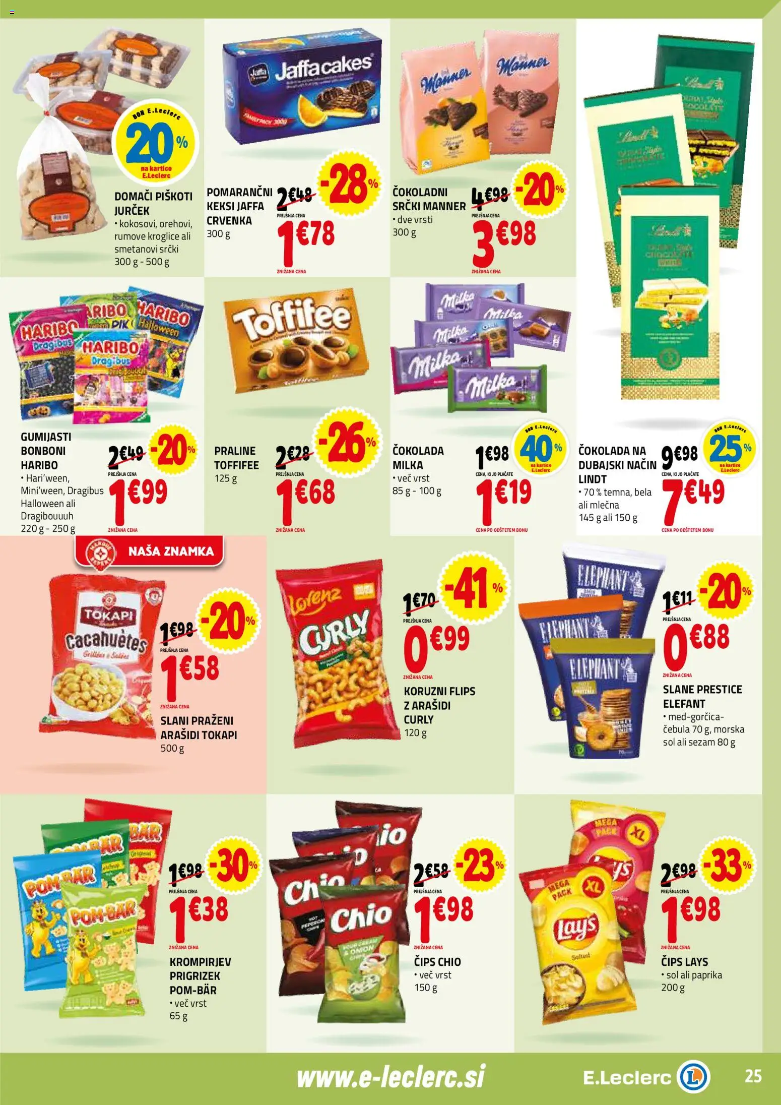 Novi E.leclerc katalog ponudbe – veljaven od 04.02.2026 | Stran: 25 | Izdelki: Paprika, Arašidi, Piskoti, Cebula
