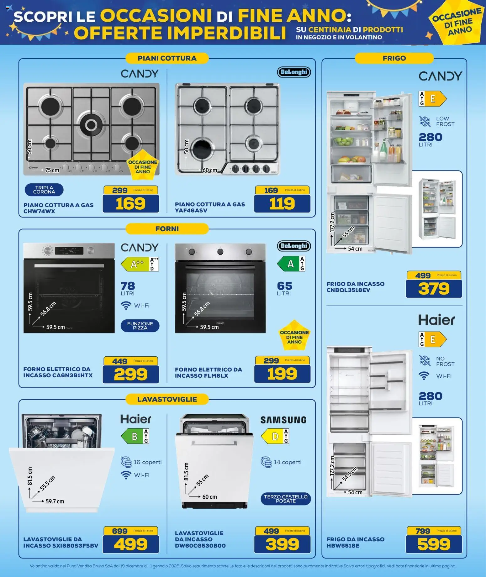 Volantino Euronics del 19.12.2025 | Pagina: 18 | Prodotti: Posate, Pizza, Piano cottura, Samsung