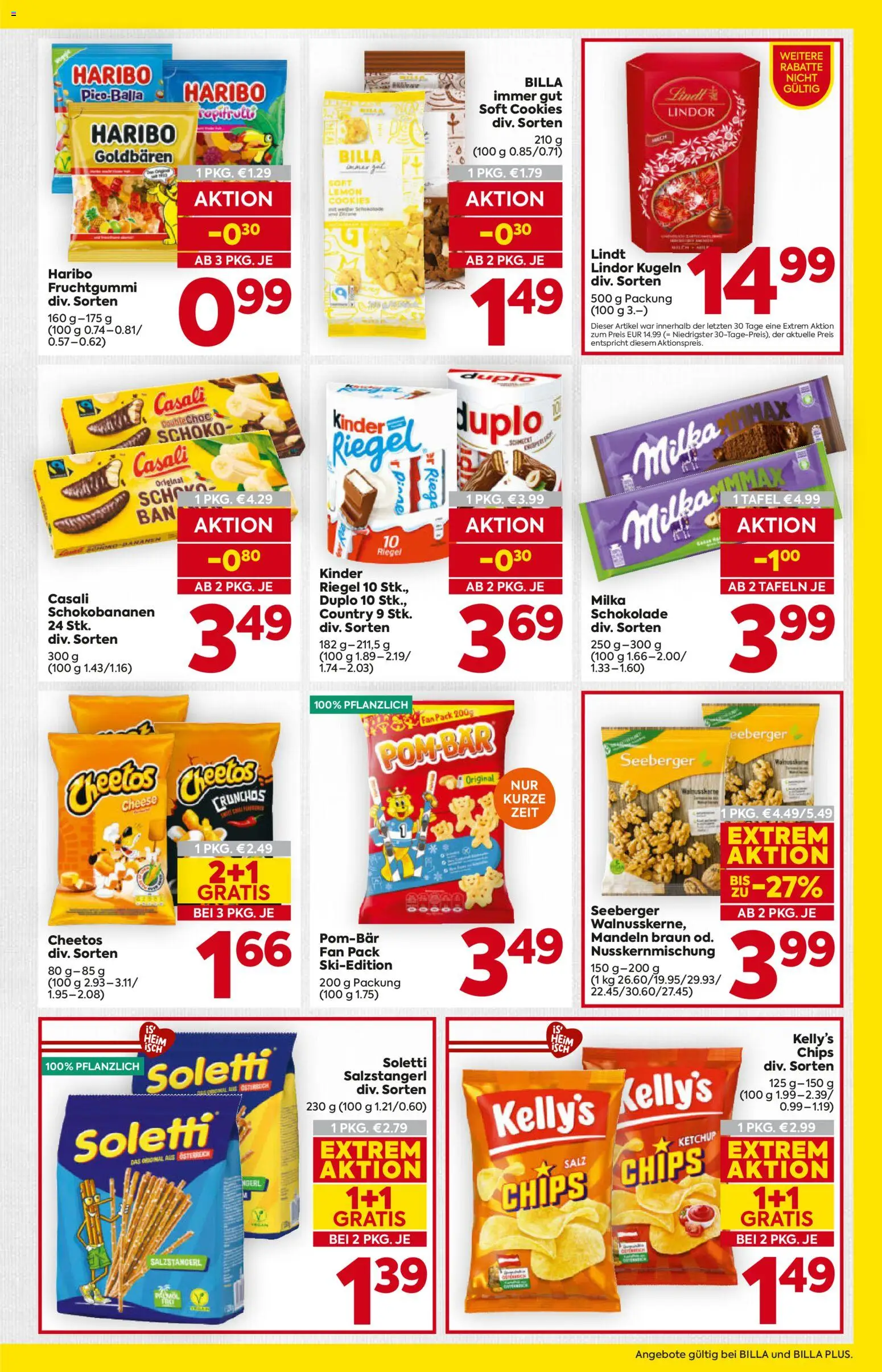 Billa Flugblatt gültig ab 12.02.2026 | Seite: 15 | Produkte: Chips, Ketchup, Salz, Schokolade