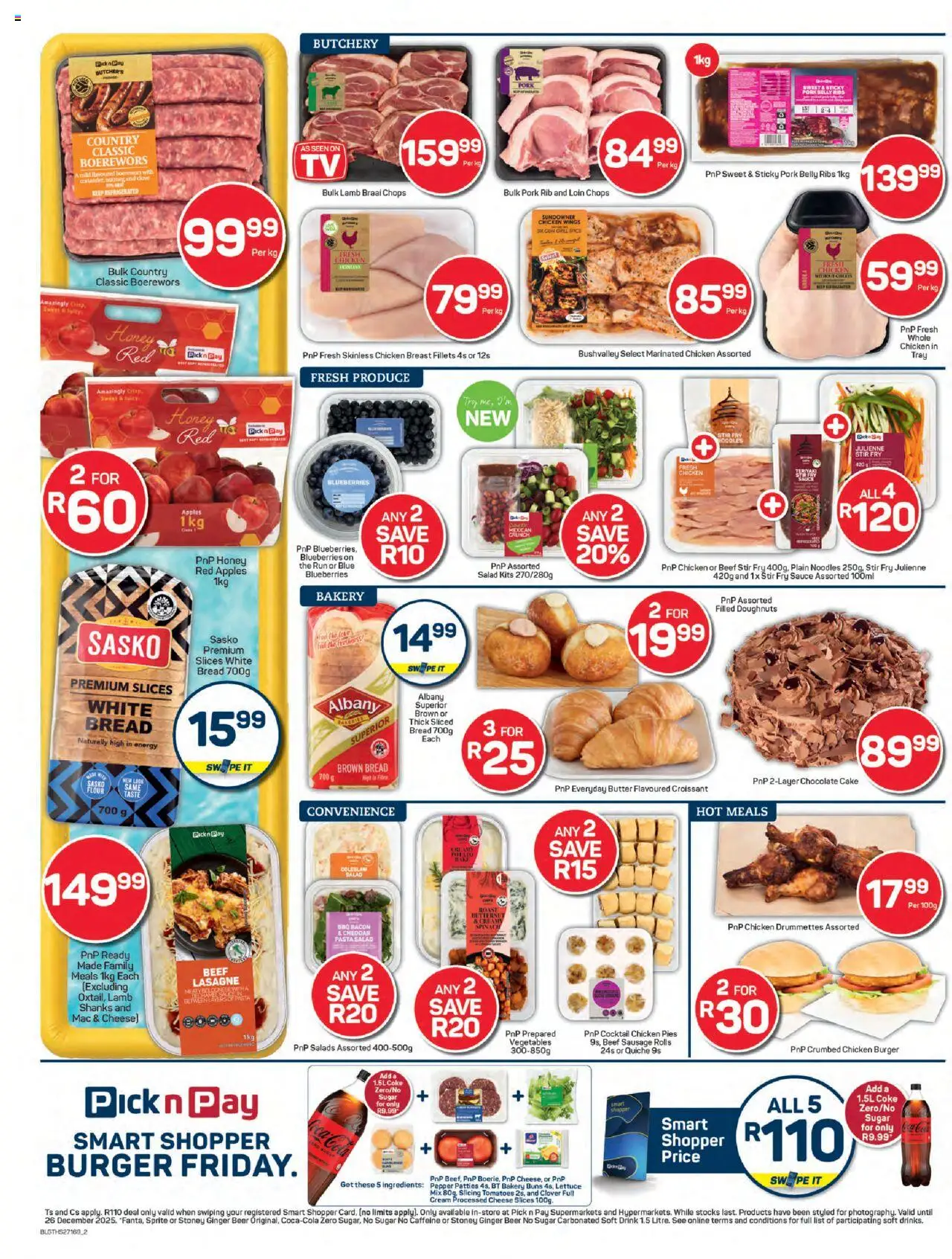 New Pick n Pay catalogue – valid from 22.09.2025 | Page: 2 | Products: Noodles, Beef, Salad, Sauce