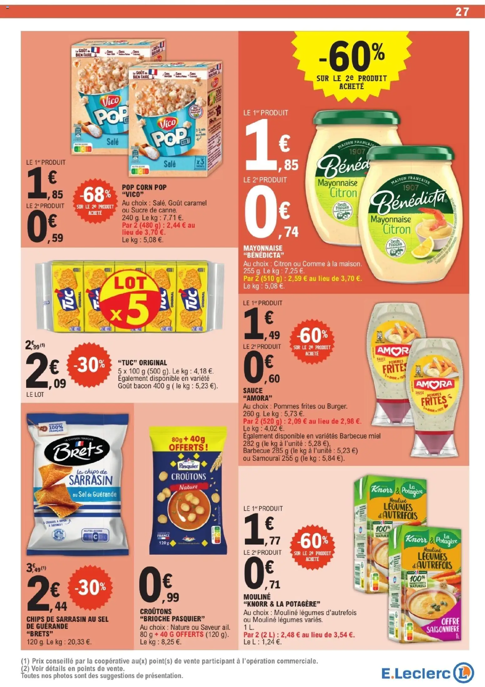 {H1} | Page: 27 | Produits: Citron, Sucre, Barbecue, Sel