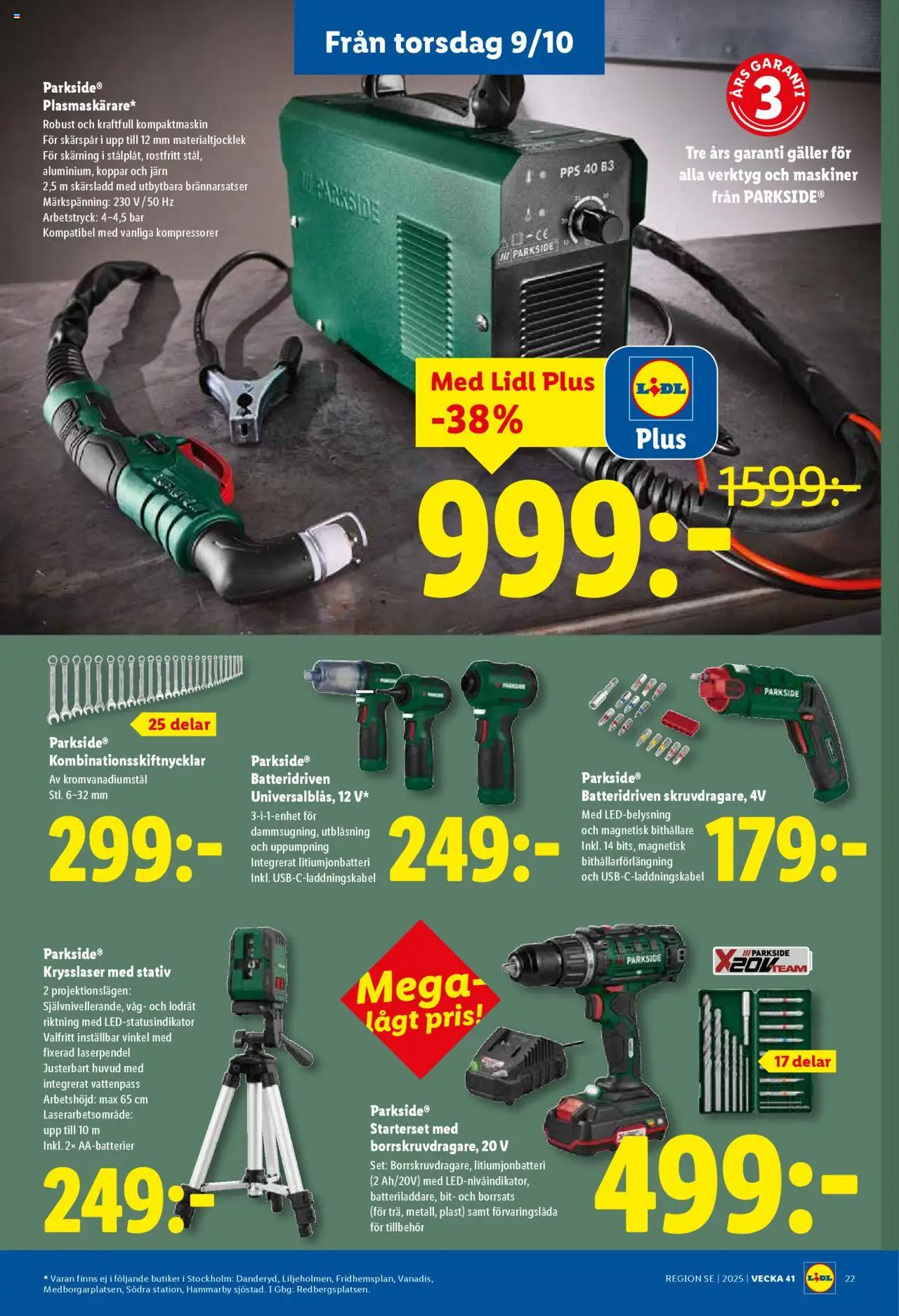 Lidl reklamblad aktuell från 06.10.2025 | Sida: 24 | Produkter: Järn, Galler, Set, Vattenpass