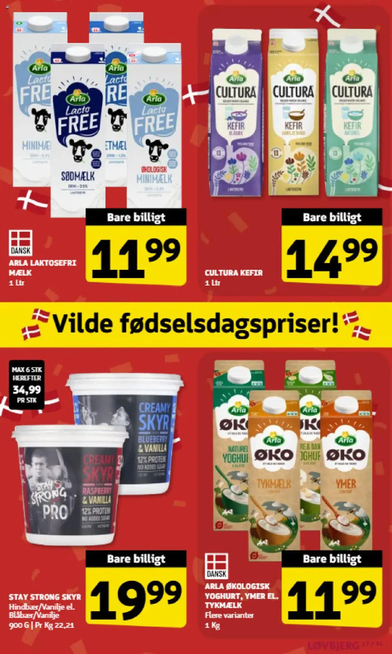 Løvbjerg tilbudsavis – gyldig fra 12.09.2025 | Side: 17 | Produkter: Mælk, Skyr, Bacon, Ymer
