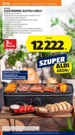 Aldi akciós ujság - amely érvényes a következő dátumtól: 10.07.2025 | Oldal: 2 | Termékek: Grill, Termosztát, Dekoráció