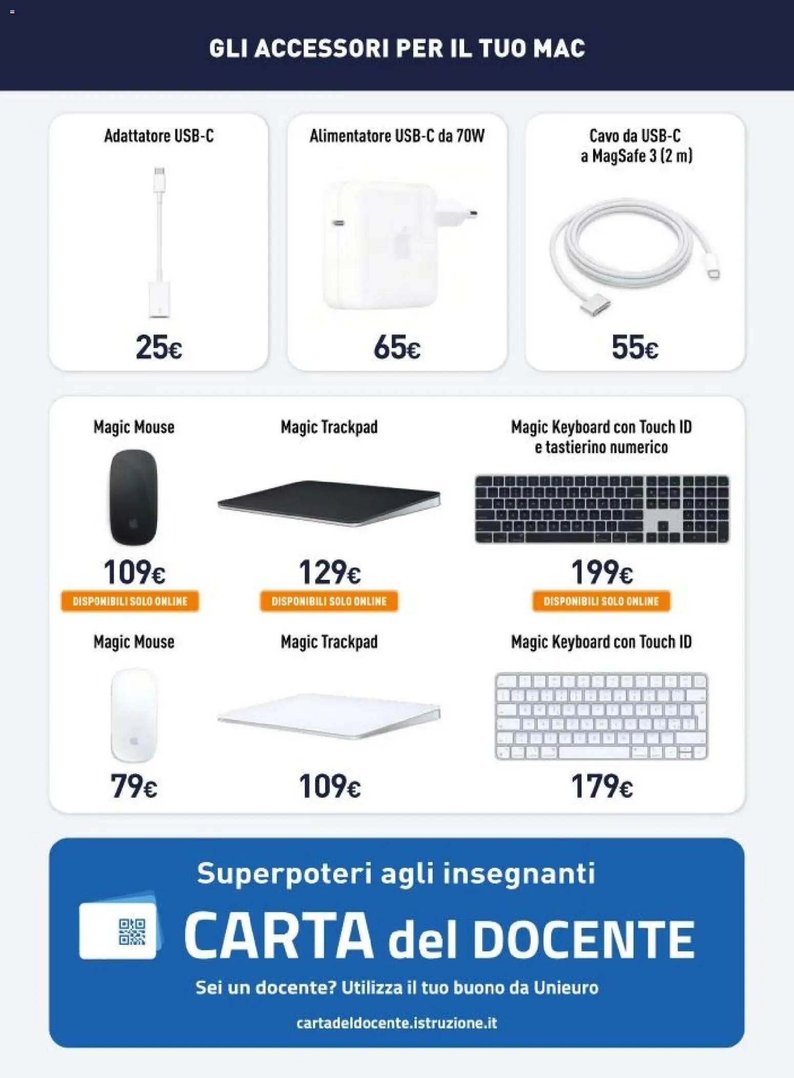 Volantino Unieuro del 20.03.2026 | Pagina: 7 | Prodotti: Mouse, Cavo, Adattatore