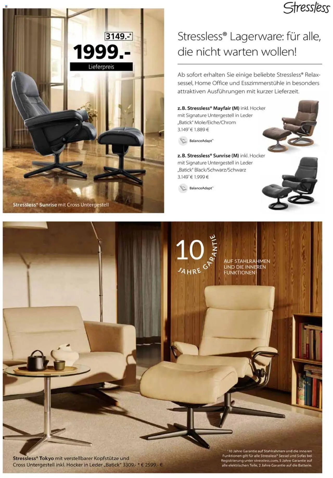 Segmüller Stressless – gültig ab 01.10.2025 | Seite: 5 | Produkte: Hocker, Esszimmerstühle, Sessel