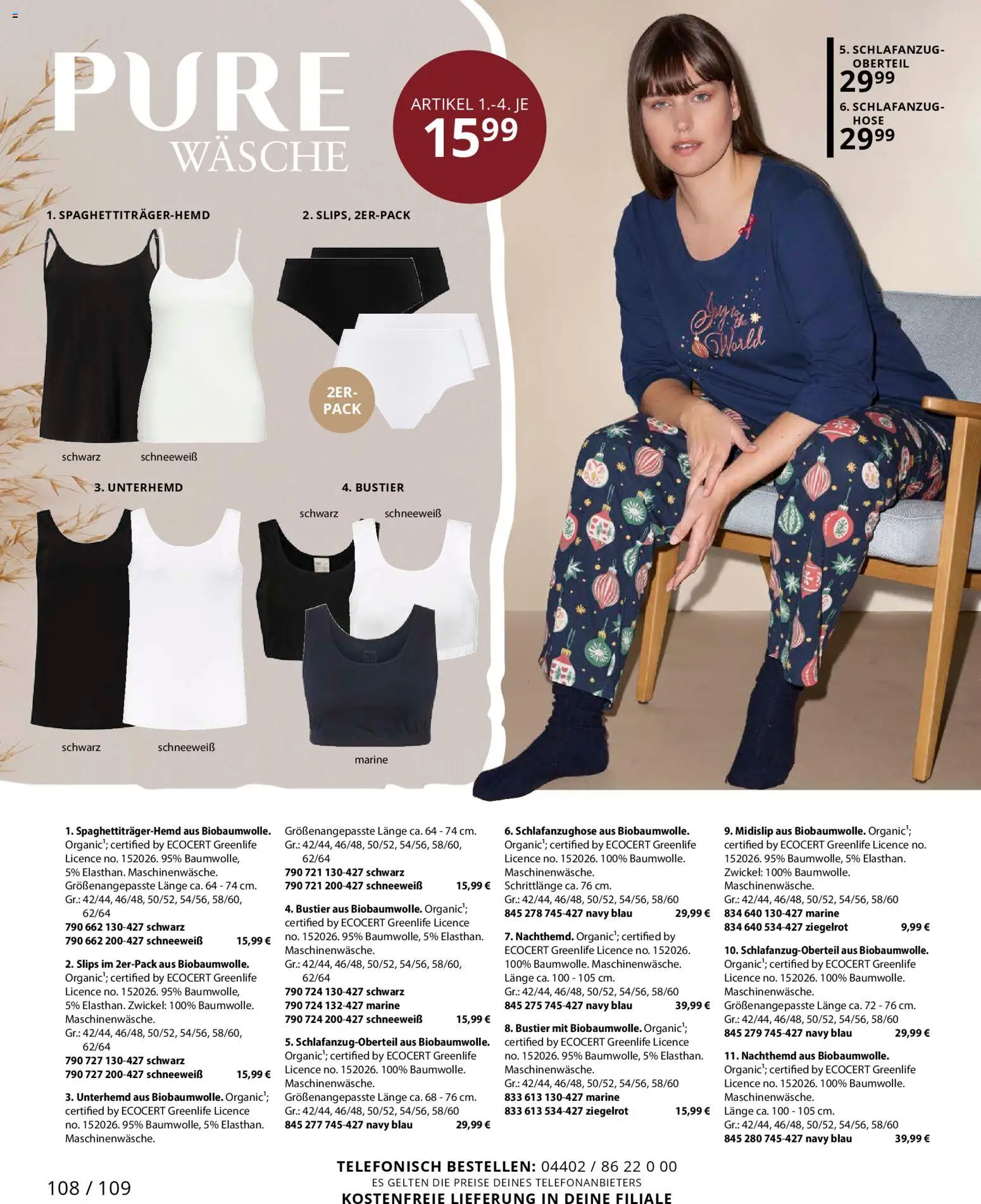 Ulla Popken Prospekt 	 – gültig ab 01.11.2025 | Seite: 108 | Produkte: Unterhemd, Hose