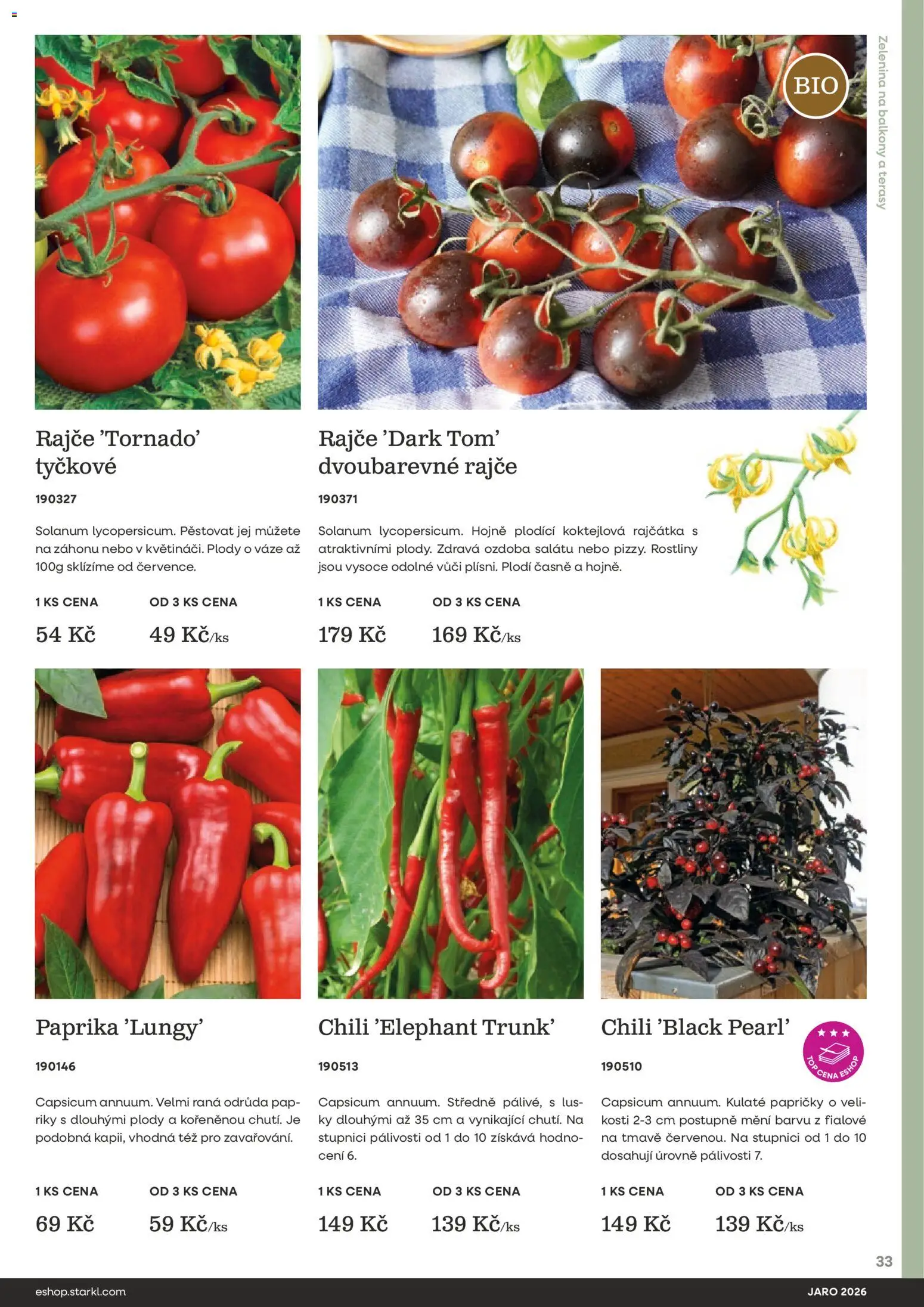 Starkl katalog Jaro 2026 od 25.02.2026 | Strana: 33 | Produkty: Paprika, Zelenina, Rostliny