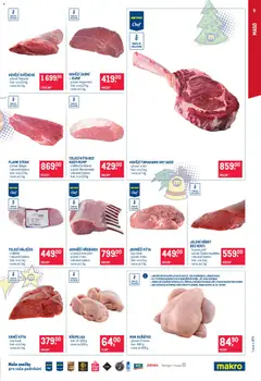 Náhled letáku Makro leták - Gastronomie od 03.12.2025 | Strana: 5 | Produkty: Hovězí zadní, Hovězí svíčková, Maso, Kýta