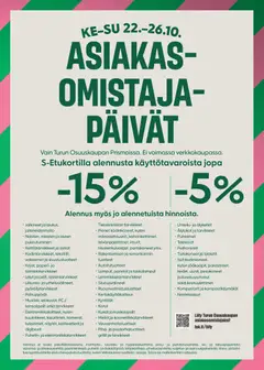 Prisma-mainoslehti voimassa 22.10.2025 alkaen