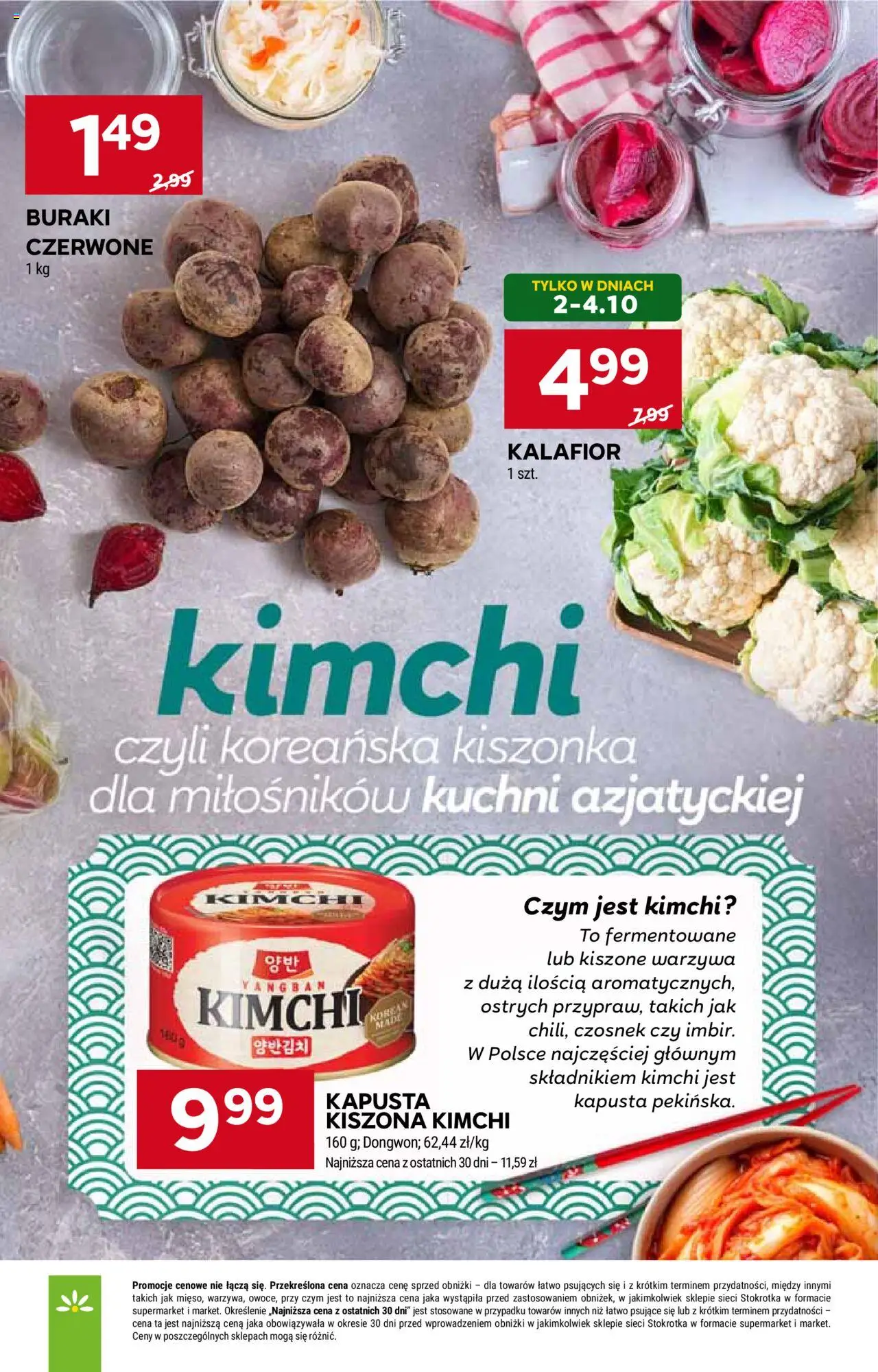 Stokrotka Gazetka od 02.10.2025 | Strona: 9 | Produkty: Czosnek, Kapusta, Kalafior, Buraki