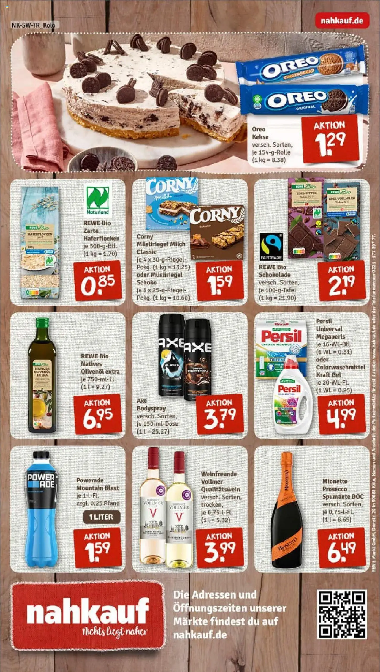 Rewe prospekt Rastatt	 – gültig ab 13.10.2025 | Seite: 8 | Produkte: Milch, Schokolade, Axe, Kekse